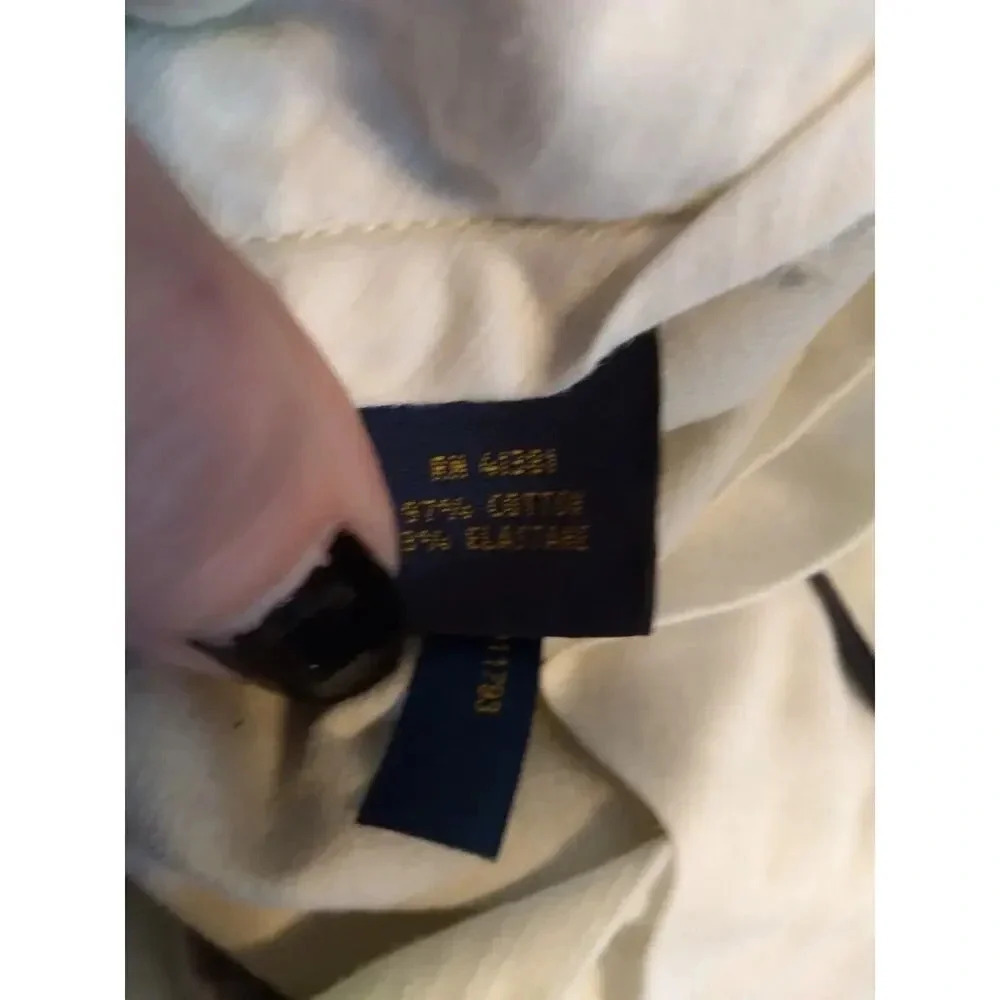 Polo Ralph Lauren Pants Khaki Tan Straight Leg Sz 38/32 Classic Stretch - Picture 9 of 10